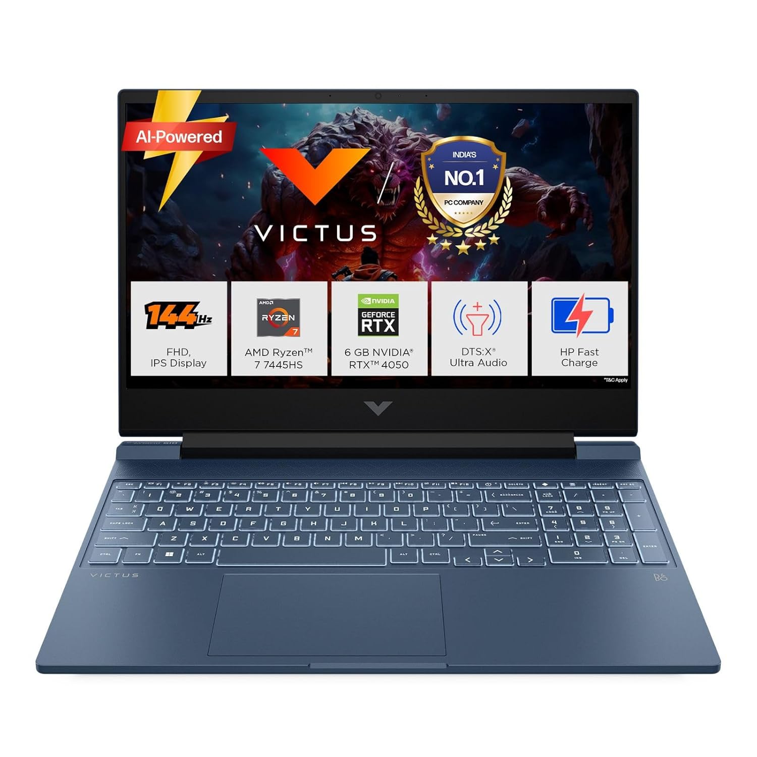 HP VICTUS 5-FB3118AX / R7-7445HS / 16 GB / 512 GB / RTX4050 6GB
