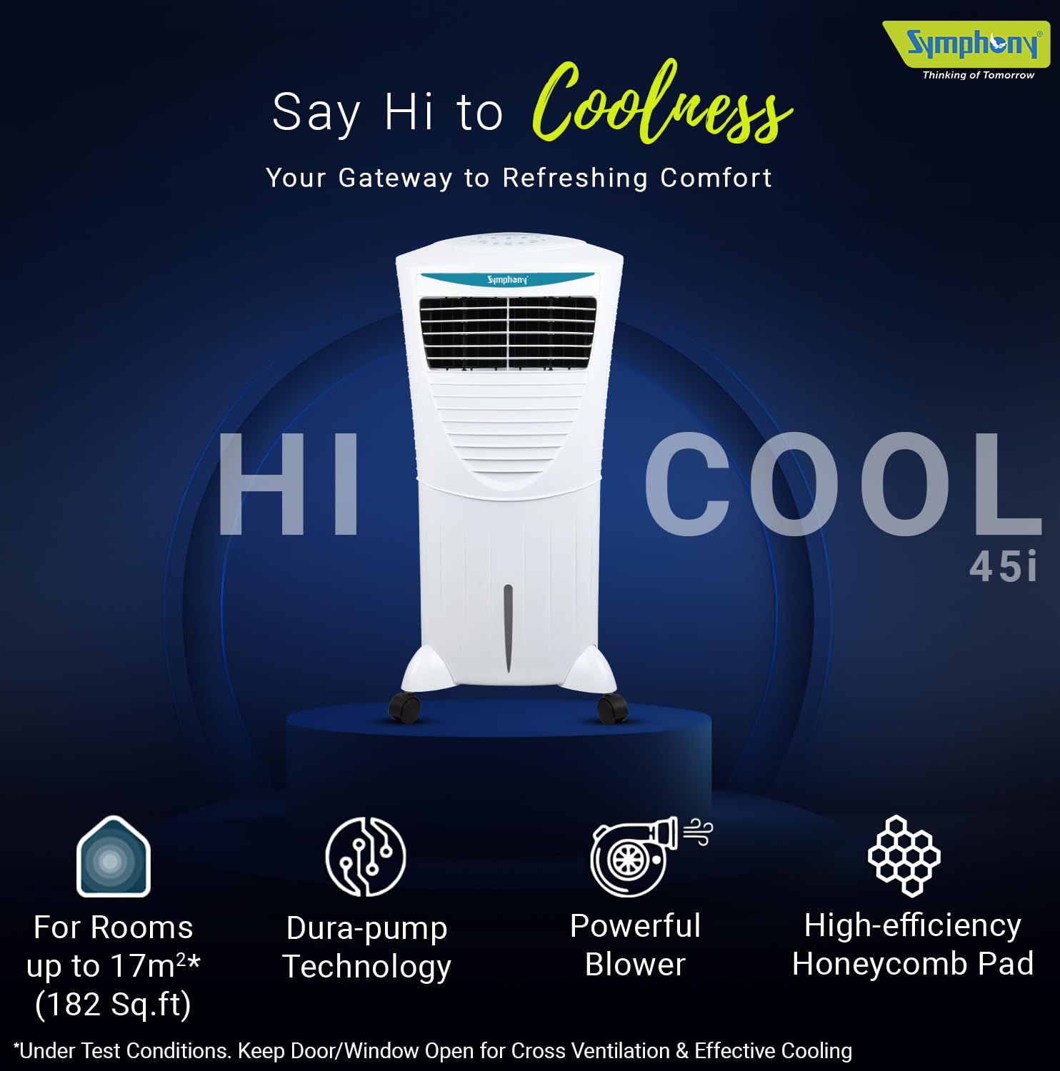 HICOOL 45 I (45 LTRS) AIR COOLER SYMPHONY Girias Buy Home
