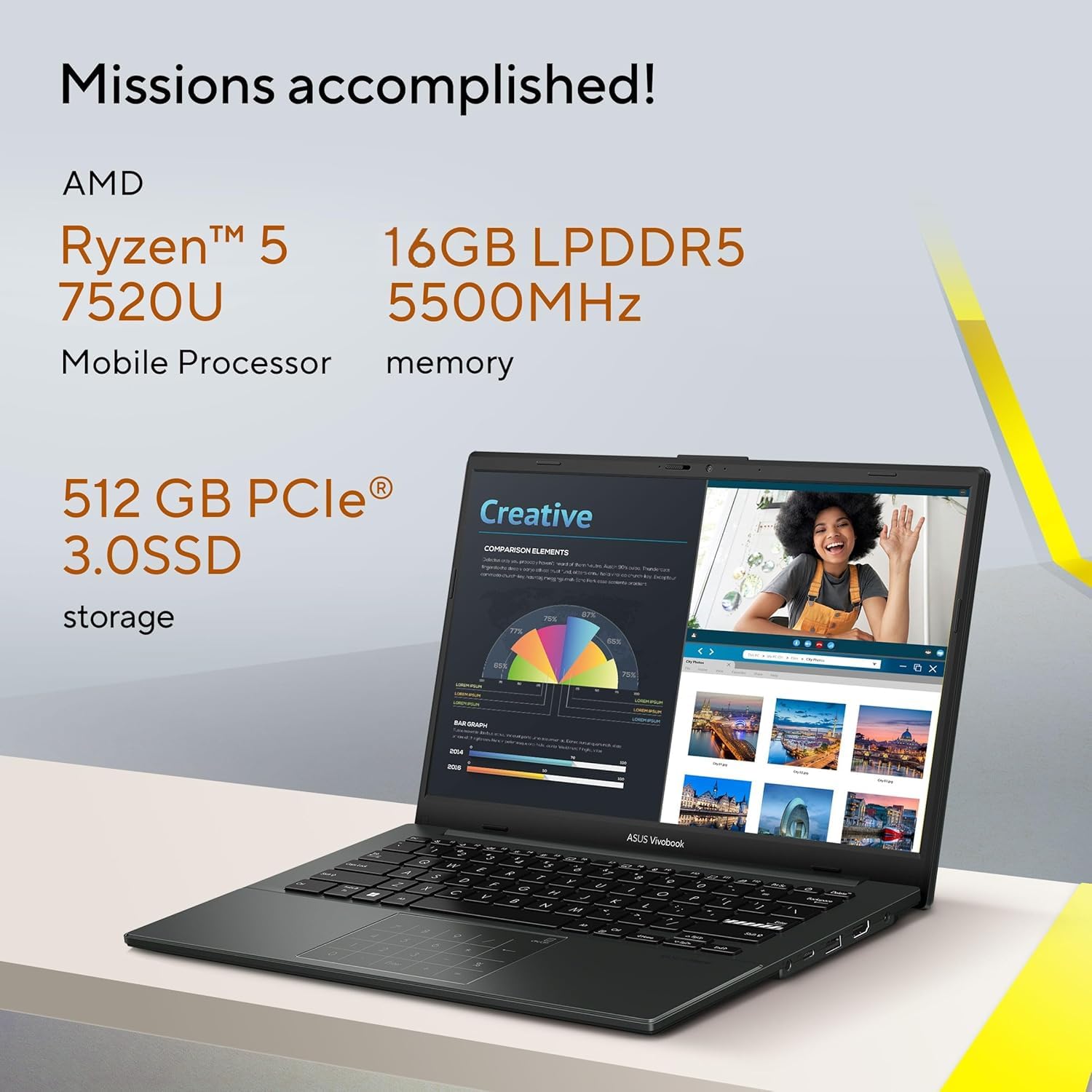 E1404FA-EB774WS/R5 7520U/16GB/512GB/14 FHD/MIXED BLACK/NUMBERPAD 