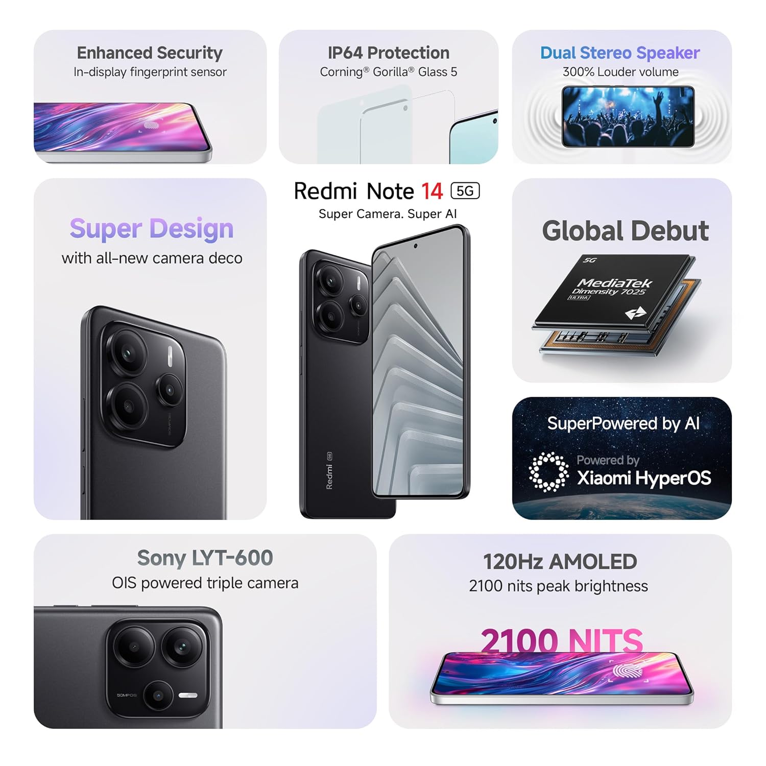 REDMI NOTE 14 PRO 5G (8+128)-MOBILE PHONE-REDMI | Girias - Buy