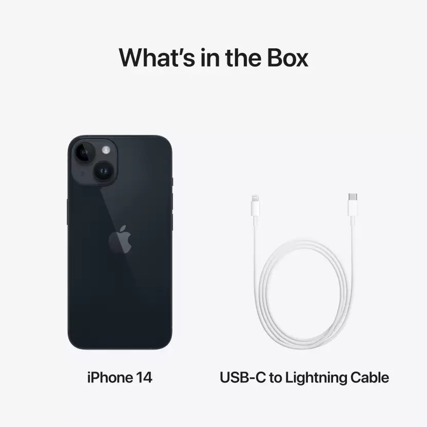 IPHONE 14 128GB - MIDNIGHT (MPUF3HN-A) - MOBILE PHONE