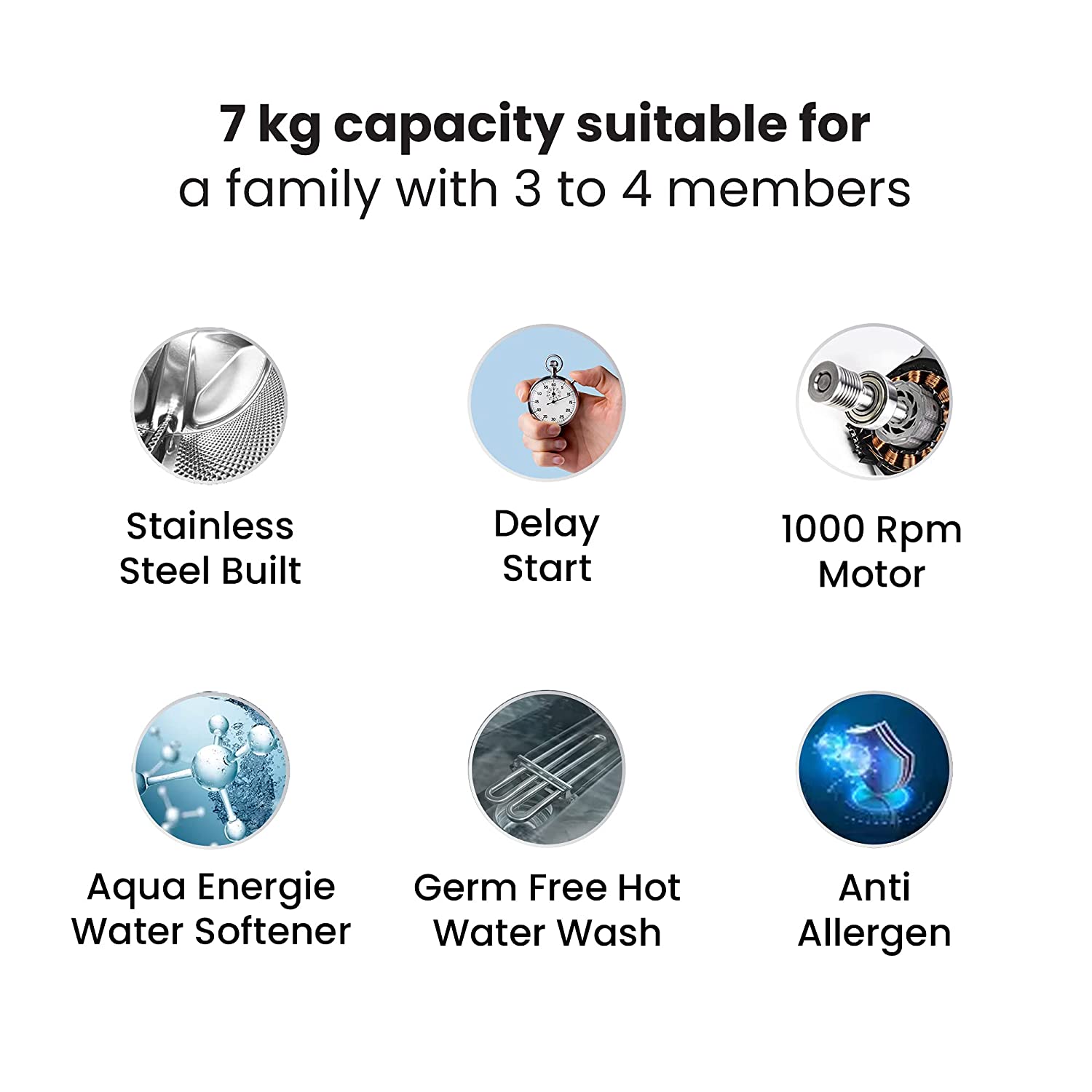 SERENA ZSS - (7.0 KG)(SILVER)(STEAM)(1000RPM)(8903287025655) - W-M